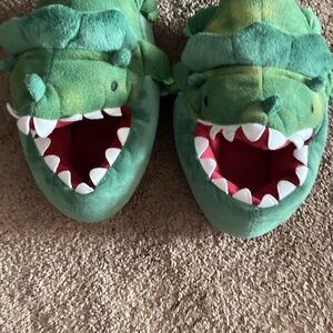 Target Green Dinosaur Kids Slippers